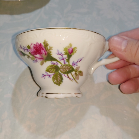 Rose Teacup and Saucer Set - Japan - Picture 10 of 14